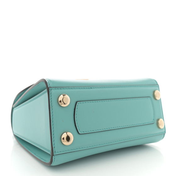 Salvatore Ferragamo エメラルドグリーン SALVATORE FERRAGAMO Smooth Calfskin Mini Boxyz Tyrone