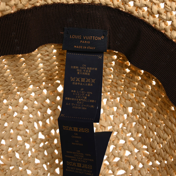 LOUIS VUITTON LV X TM Raffia Cerise Charms Woven Hat S