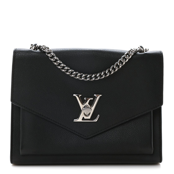 海外限定品◆関税なし【LOUIS VUITTON】My Lock Me chain bag LOUIS VUITTON Soft Calfskin My Lockme Chain Bag BB Black