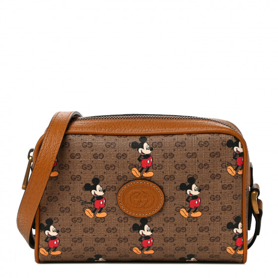 Gucci x Disney GG Supreme Mickey シグネチャー柄 関税送料込 Gucci x Disney GG Supreme Monogram Mickey Mini Round