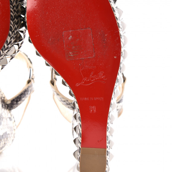 Christian Louboutin カタクロウ CHRISTIAN LOUBOUTIN Watersnake Print Cataclou 120 Wedge