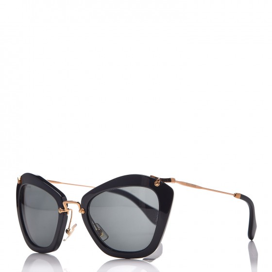 Miu Miu レディース サングラス キャットアイ ブラック系 Miu Miu cat-eye black sunglasses – Eyewear Club