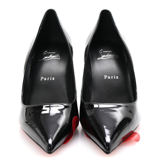 CHRISTIAN LOUBOUTIN Patent Miss Z 80 Pumps 39 Black 1717447