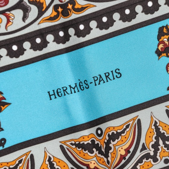 HERMES　エルメス　カレ90《CIELS BYZANTINS》シルクモスリン HERMES エルメス カレ90《CIELS BYZANTINS》シルクモスリン