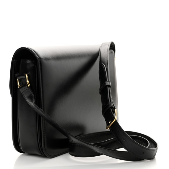 CELINE Shiny Calfskin Large Triomphe Black 1609493