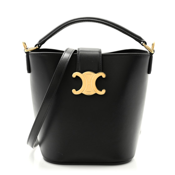 ☆【CELINE】☆Mini Triangle Smooth Calfskin Print Blac.k☆ Celine Mini Triangle in Smooth Calfskin with Celine Print