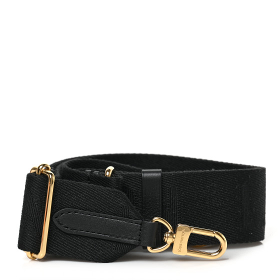 LOUIS VUITTON Nylon Coussin Shoulder Strap Black 1320088