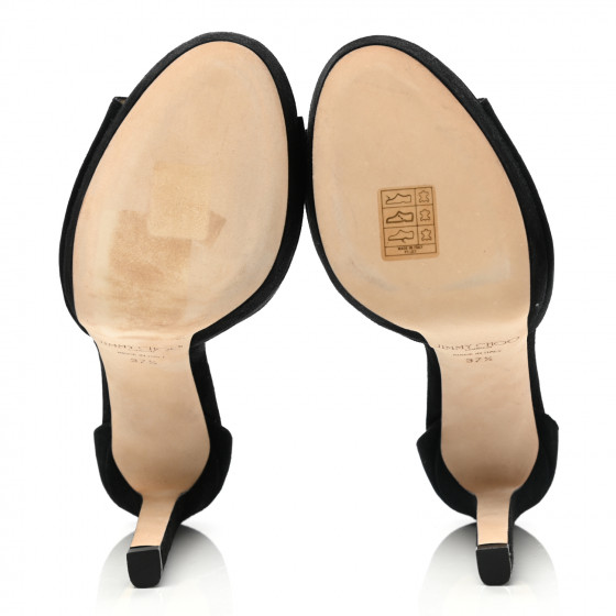 ジミーチュウ JIMMY CHOO ブーツ スエード 黒 37.5 24.5cm
