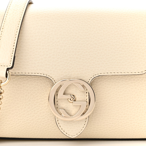 GUCCI Dollar Calfskin Interlocking G Crossbody Bag Mystic