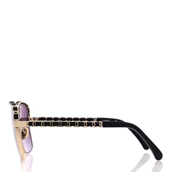 CHANEL Metal Square Chain Sunglasses 71369 Grey 1593191