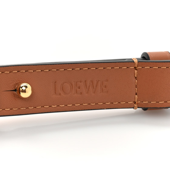LOEWE Calfskin Anagram Cutout Strap Tan 1593836 | FASHIONPHILE