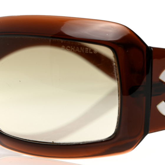CHANEL Mother of Pearl Sunglasses 5076-H Brown 1427954