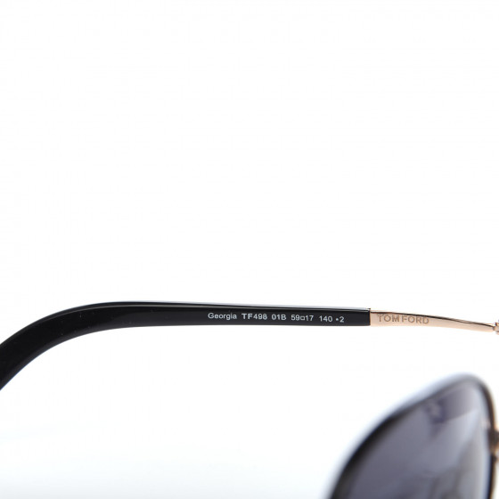 TOM FORD Acetate Georgia Sunglasses TF498 Black 716897
