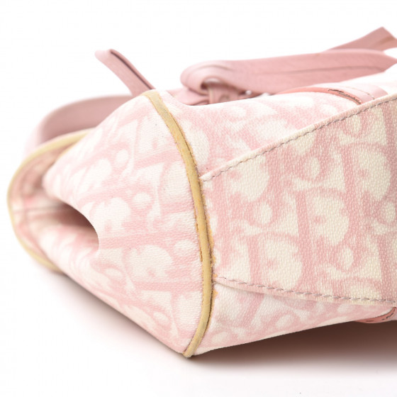 CHRISTIAN DIOR Monogram Romantique Trotter Bag Rose 1011615