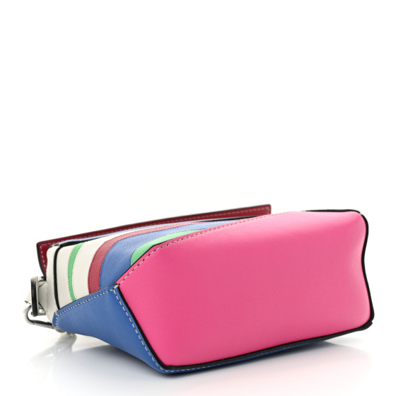 LOEWE Calfskin Mini Puzzle Edge Bag Grey Multicolor 1656469