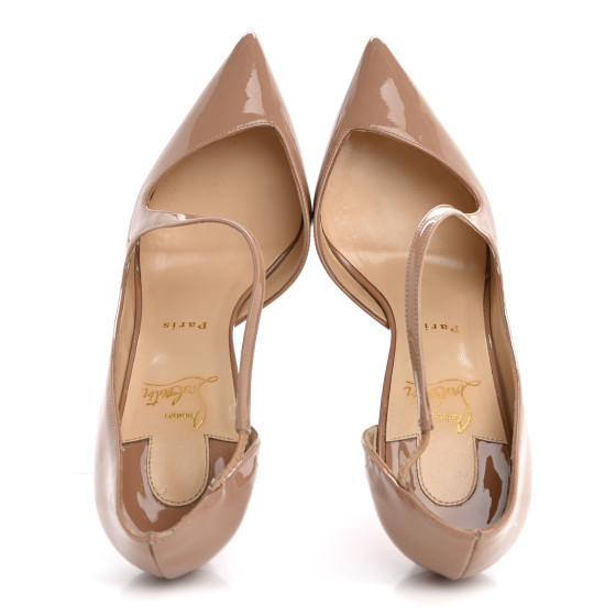 CHRISTIAN LOUBOUTIN Patent Jumping 100 Pumps 40 Nude 1655834