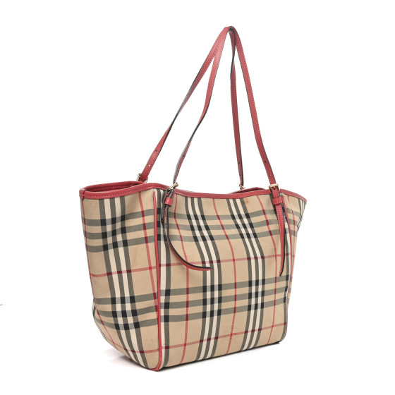 Burberry レザー手袋 ピンク チェック裏地 BURBERRY - バーバリー スモール バナー 2WAYトート（チェック柄