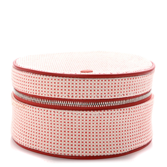 【HERMES】Evasion case HERMES Cotton Lambskin Evasion Case Vermillion 1657058