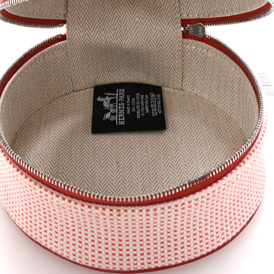 【HERMES】Evasion case HERMES Cotton Lambskin Evasion Case Vermillion 1657058