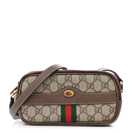 【SALE】【GUCCI 】24FW GG Supreme Mini Bag 100% Authentic GUCCI GG Supreme Mini Crossbody Bag With