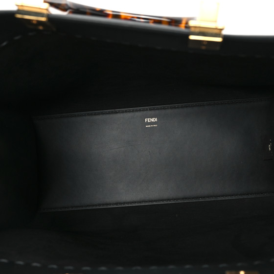 FENDI 8BS081AV23F1TCI 関税送料込 Fendi Black Sunshine Medium Tote Bag – THE CLOSET