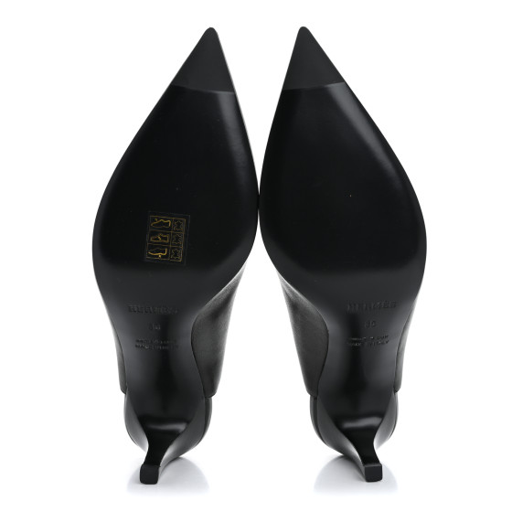 HERMES Nappa Lover 80 Slingback Pumps 36 Black 1655874