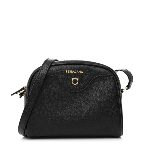 【送料&関税込】Ferragamo Black Leather Crossbody Bag Ferragamo Black Leather Crossbody Bag | italist