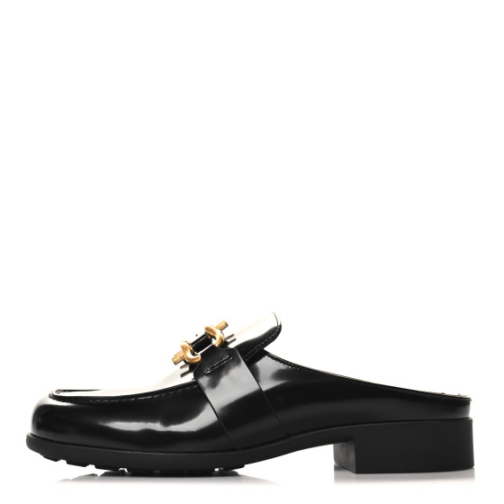 BOTTEGA VENETA Soft Vinyl Calfskin Monsieur Loafers 40 Black