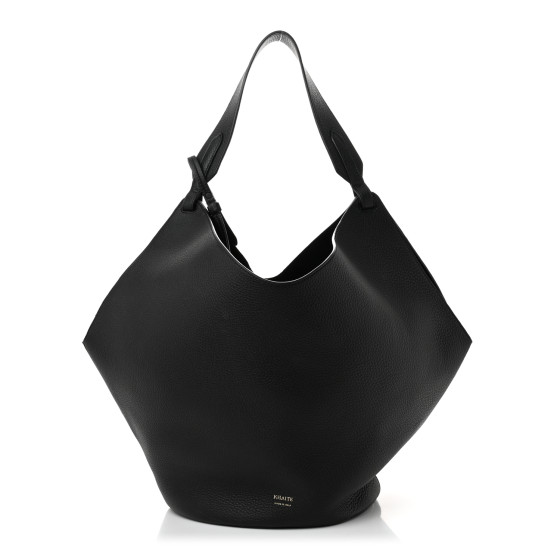 数量は多い  Pebbled KHAITE Sport Black Tote Lotus Medium Calfskin バッグ