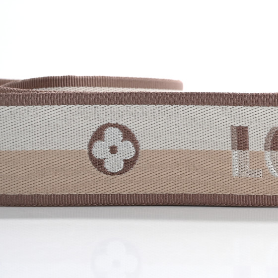 LOUIS VUITTON 細ベルト ベージュ LOUIS VUITTON Jacquard Speedy Bandouliere 20 Shoulder Strap