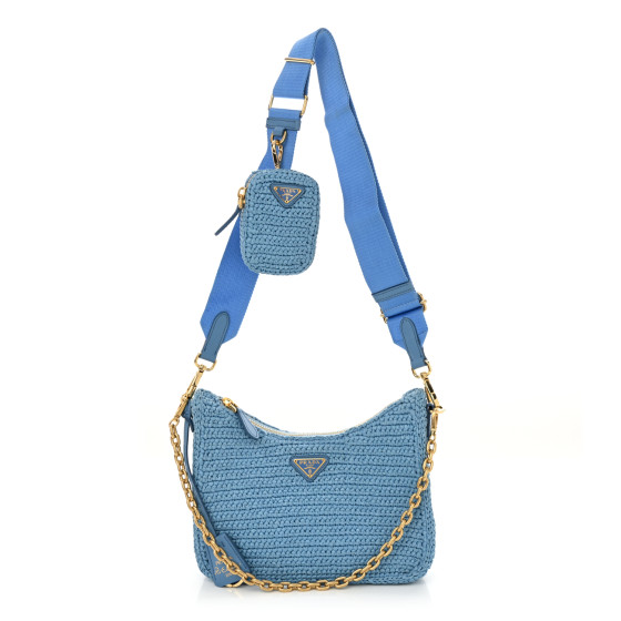 ハンドバッグ PRADA synthetic raffia handbag Prada Raffia Shoulder Bag | Rent Prada Handbags for $195/month