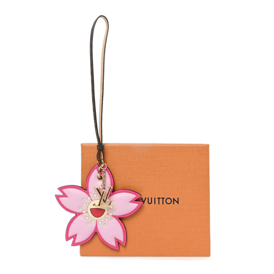 LOUIS VUITTON LV X TM Cherry Blossom Bag Charm Pink 1655367