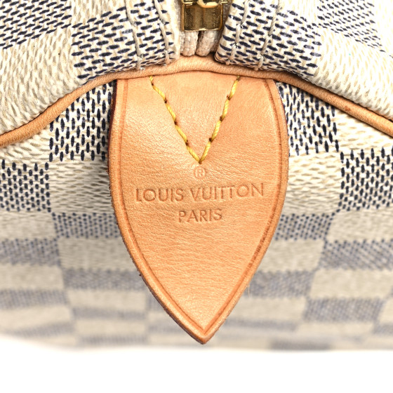 【希少】 LOUIS VUITTON Damier Azur Speedy 30 ハンドバッグ ⚡️SOLD⚡️Authentic Louis Vuitton Damier Azur Speedy 30