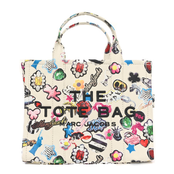 トートバッグ MARC JACOBS Multicolor Fabric Shopping Bag Marc Jacobs Medium Stripe Tote Bag Multicolor in Woven