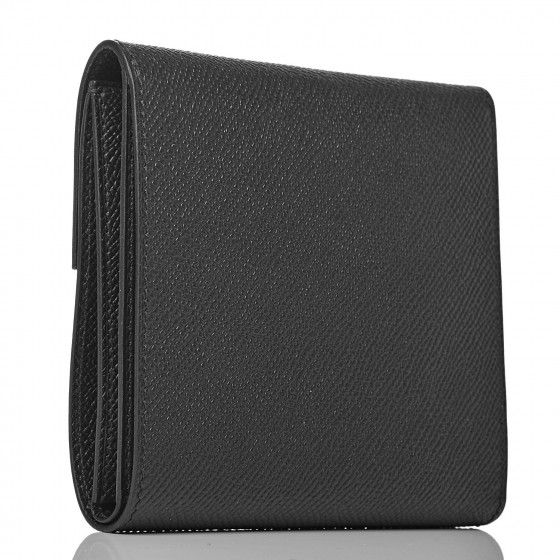 HERMES Epsom Clic 12 Wallet Black 497381 | FASHIONPHILE