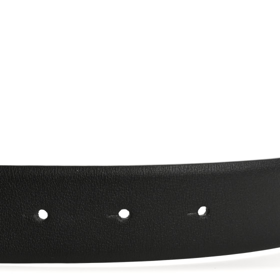 CHANEL Calfskin CC Reversible Belt 85 34 Black Burgundy