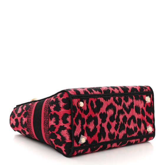 Dior ミッツァ ChristianDior CHRISTIAN DIOR Canvas Mizza Embroidered Medium Leopard Book