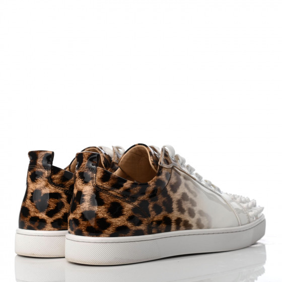 CHRISTIAN LOUBOUTIN Patent Degrade Leopard Print Mens Louis