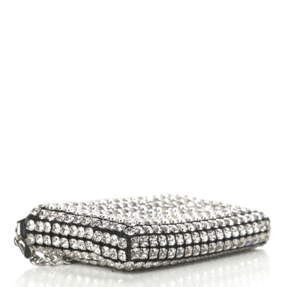 ALEXANDER WANG Mesh Crystal Rhinestone Nano Heiress Shoulder