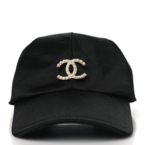 CHANEL ロゴCAP黒 CHANEL Cotton CC Cap Hat Black 881365 | FASHIONPHILE