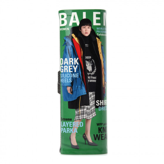 BALENCIAGA Patent Hard Mag Clutch Multicolor 733853