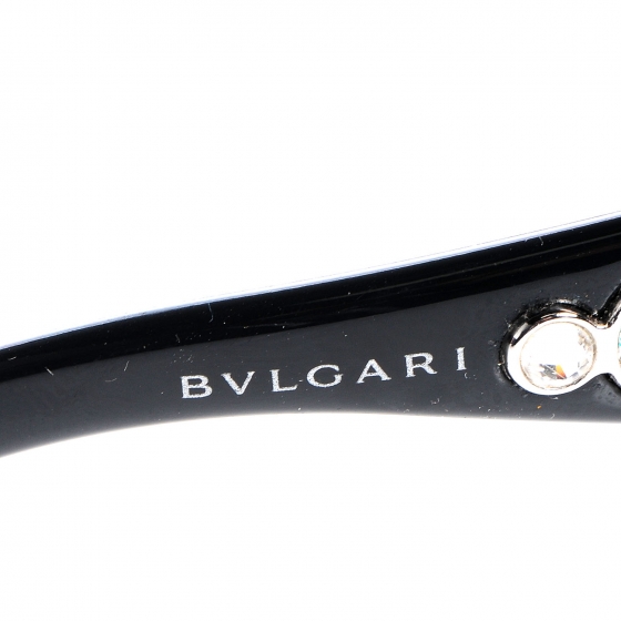 BULGARI BVLGARI Crystal Flower Sunglasses 652-B Black 74665