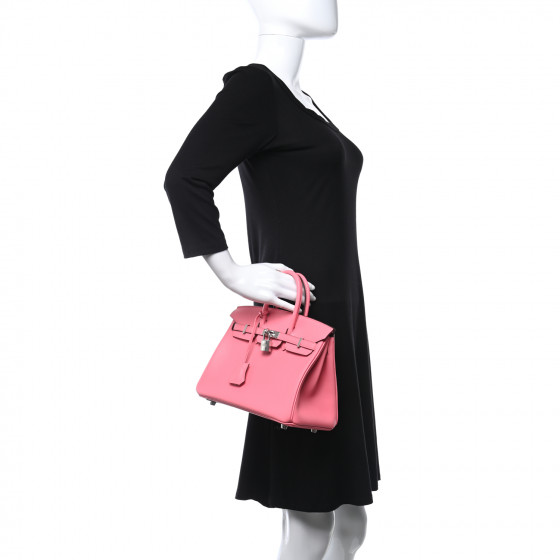 【気品あふれる存在感☆】HERMESフリビュスティエリング HERMES Swift Birkin 25 Rose D'ete 889594 | FASHIONPHILE