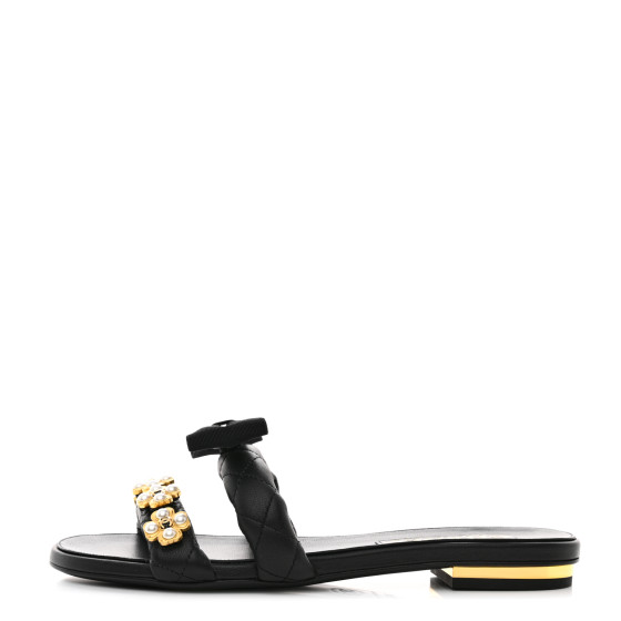 Chanel Pearl Mule Sandals