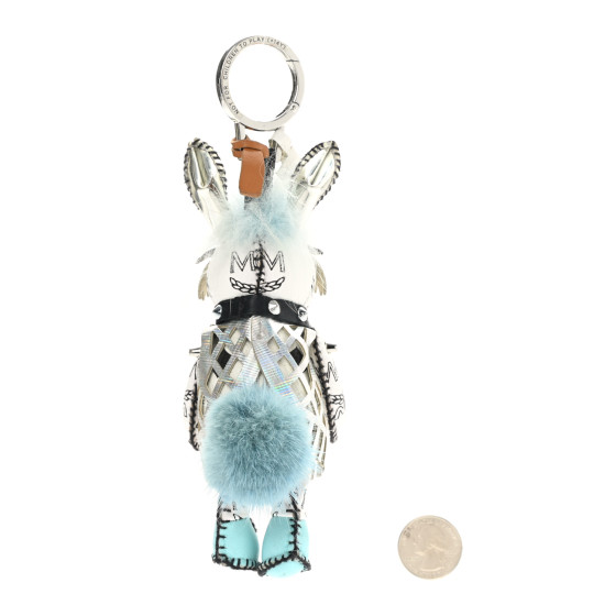 [MCM]★韓国人気★VISETOS WOOL RABBIT CHARM Mcm Rabbit Charm MCM Rabbit Visetos Bag Charm Bloomingdale's