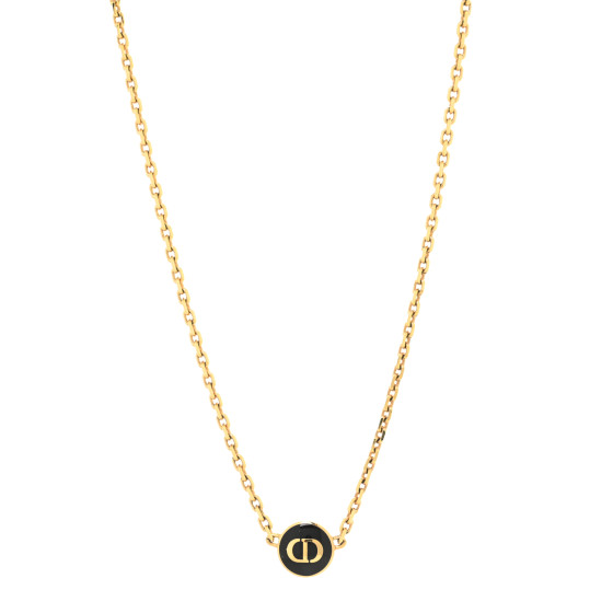 Auth Christian Dior Necklace CD Logo Gold Plated Japan | eBay