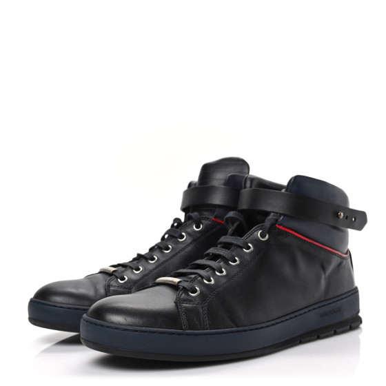 CHRISTIAN DIOR Homme Smooth Calfskin Mens Sneakers 43 Black