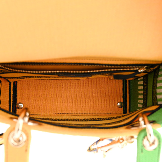 【ヴィンテージ】Rank:A☆Dior イエローグリーン ミディアム BAG Dior Medium Lady Dior Lambskin Yellow – THE PURSE AFFAIR