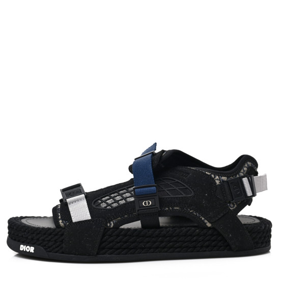 Dior　 Atlas Sandal　41 CHRISTIAN DIOR Technical Fabric Oblique Mens Atlas Sandals