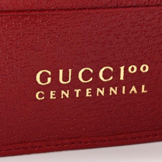 gucci 100周年記念 wallet GG グッチ GUCCI 100周年記念 キャンバス×レザー カードケース 2